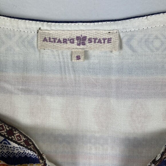 Altar'd State Dress sz Small Knee Length Southwestern Festival Boho - Picture 6 of 6